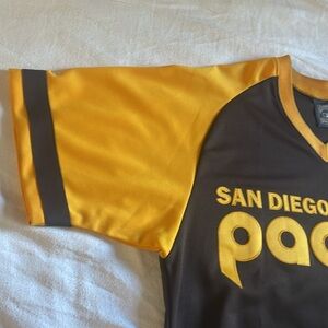 San Diego Padres Brown Cooperstown Jersey Authentic. XXL